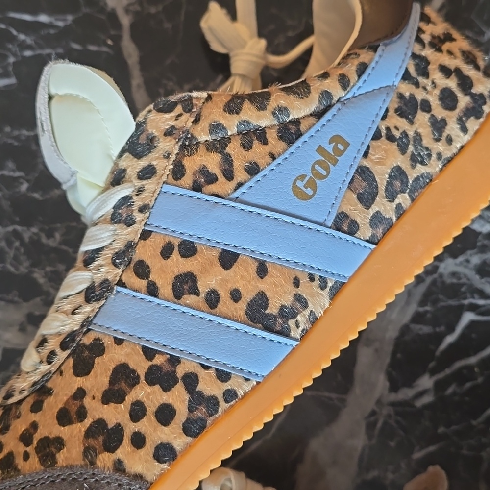 Gola Women's Leopard Print Sneakers with Blue Accents Retail $110.00US - Picture 11 of 16